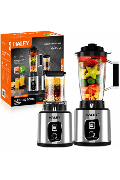 HALEY Multifunctional 2-in-1 Blender HY-2712, 5500W, 15 Speeds + Pulse, 3L Co...
