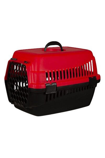 Next Cușcă de transport animale, Model 48x28x30 cm, Culoare Roșu Negru, Greut...