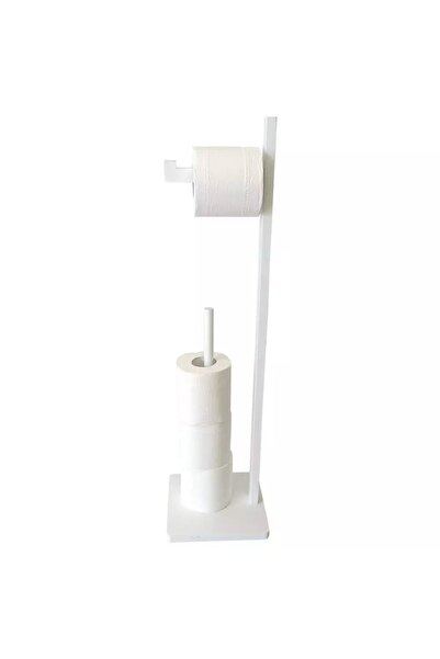 King Vertical Bamboo toilet paper holder, space-saving, 5 rolls, 19 x 19 x 71...