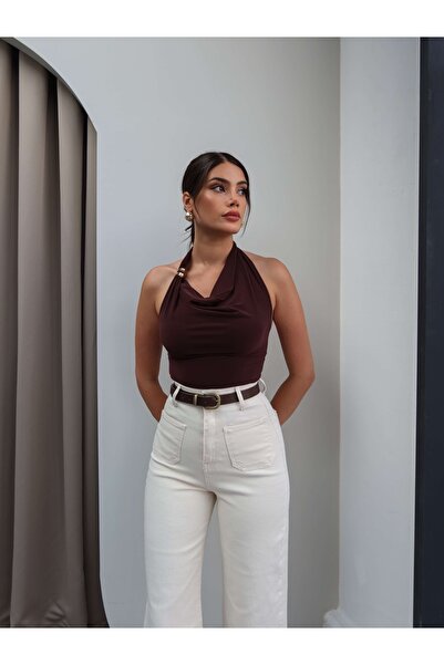 ESRAHELVACI Ön Cepli Yüksek Bel Jean