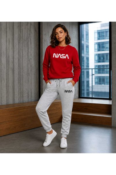 clothes 33 Zero Collar Sweat Suit 2-Piece Combination Winter Shardoon Nasa Pr...