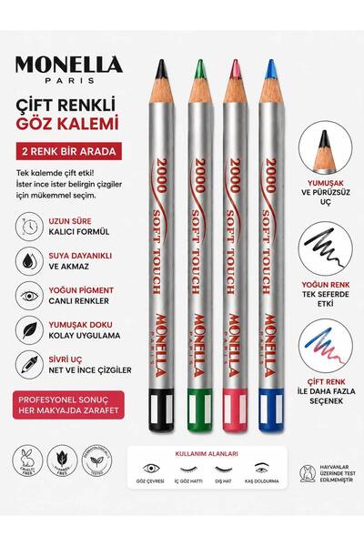 Monella Dual Color 4-Piece Eyeliner Pencil
