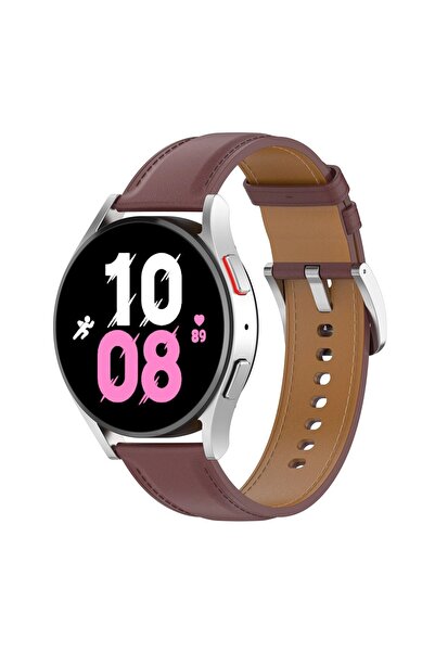 BizonMobile Bizon Leather Watch Strap for Samsung Galaxy Watch 4/5/6/7/FE, Da...
