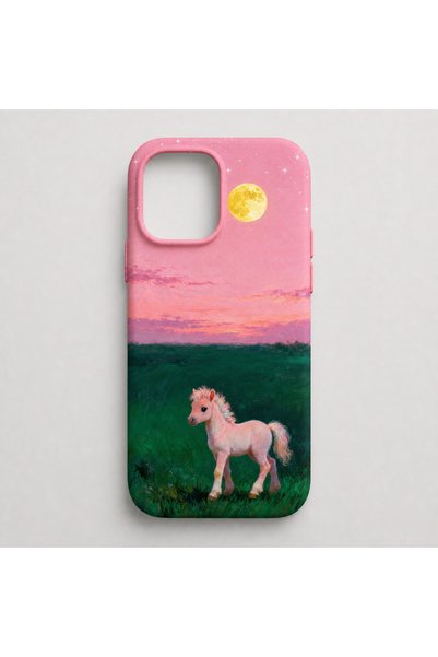Mobildizayn iPhone 14/15 PLUS Uyumlu Desenli Pembe Lansman Telefon Kılıfı K233