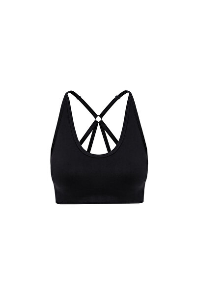 Formactive Women's Cross-Back Detailed Adjustable Strap Supported Seamless Sp...