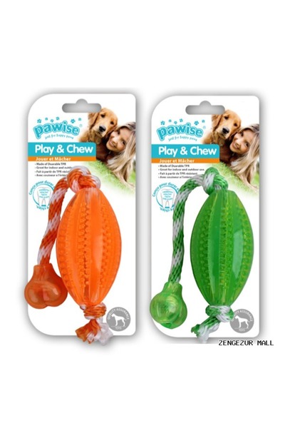 Pawise Zengezur Nibble Toy Drawstring Rugby Ball (181027) 40 cm