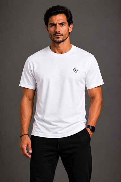 W Baskılı Erkek T-Shirt