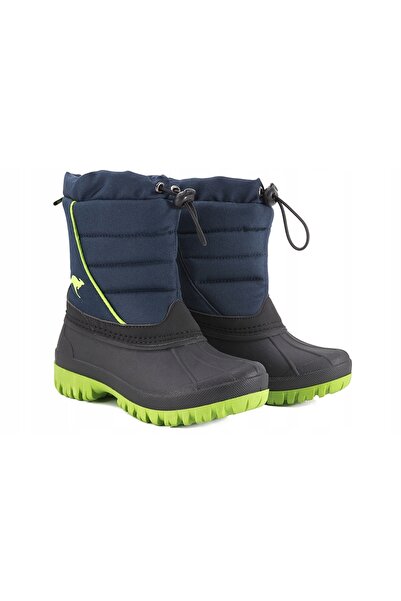 NO BRAND Ghete de zăpadă junior KangaROOS K-Ben dk bleumarin / lime 29 EU