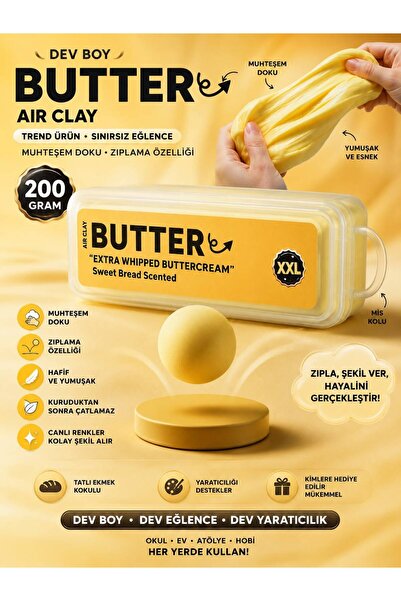 NB market Butter tereyağ zıplayan oyun hamuru model büyük boy