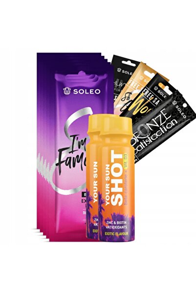 NO BRAND SOLEO I'M SO FAMOUS 5x15ml BRONZER DO OPALANIA + GRATUIT