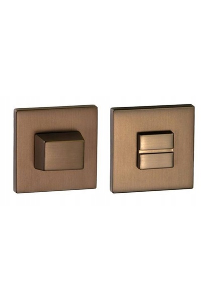 NO BRAND VDS R67 rozetă pătrată din bronz satinat cu blocare WC