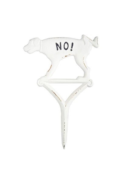 ESSCHERT 's Design HB16 No Weeing Köpek İşareti - Beyaz