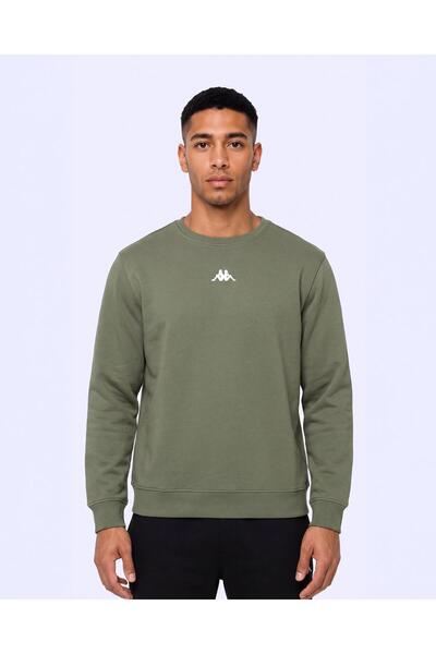 Kappa Carlo Erkek Haki Regular Sweatshirt