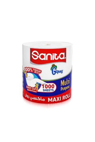 Generic Brand Sanita Club Gipsy Maxi Roll 1000 Sheets 1 Roll