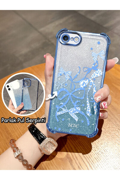 ucuc iPhone 7/8/Se 2020 2022 Compatible Transparent Four Corner Silicone Coat...