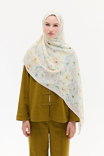 cs camellia scarf Bom Kraş Σάλι - Μπεζ
