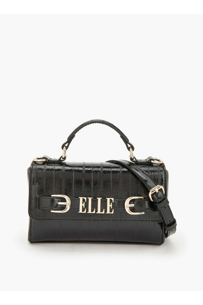 ELLE حقيبة ساتشيل مونوغرام مع حزام قابل للفصل