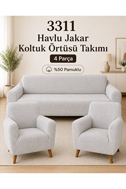 Faiend Bohem havlu jakar pamuklu Lastikli Koltuk Örtüsü 3+3+1+1 Takımı koltuk...