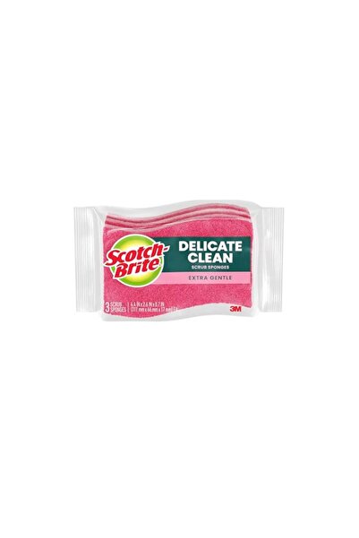 Generic Scotch-Brite Delicate Care Non Scratch Cellulosic Scrub Sponge, 3 uni...