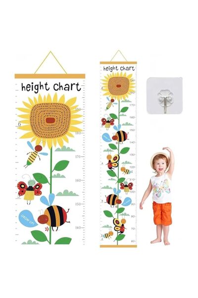 Generic Brand Kids Height Chart, Growth Ruler for Children with Canvas and Wo...