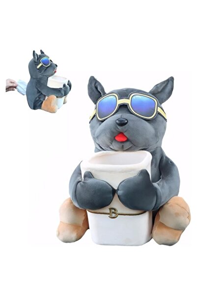 Generic SKEIDO Multi-Functional Plush Car Organizer - Cute Dog Design Tissue ...