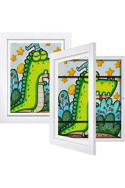 Generic Brand 2 Pack Kids Art Frame, Front Opening Kid Artwork Frames Changea...