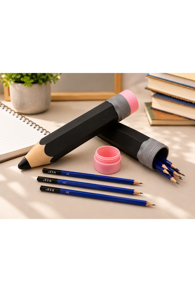 farist Giant Pencil-Shaped Pencil Case – 32X6 cm Decorative 3D Printing Pen H...