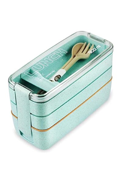Generic Xspring Bento Lunch Box for Kids, 900ml Eco-Friendly Wheat Straw Cont...