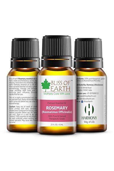 Generic Brand Bliss of Earth Rosemary Essential Oil – 100% Pure & Therapeutic...