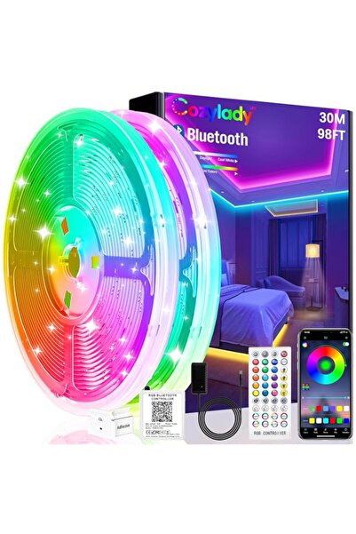 Generic Brand Cozylady 30M Bluetooth LED Strip Lights, Music Sync LED Lights ...