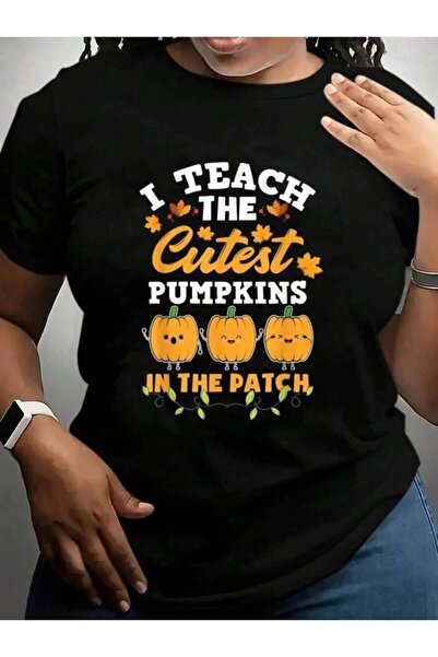 kai22 تي شيرت I Teach Cutest Pumpkins In The Patch Teacher Halloween باللون ا...
