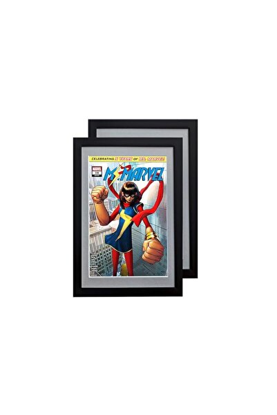 Generic Brand Comic Book Frame 2 Pack, MDF Wood Frame, Acid-Free Matting, 98%...