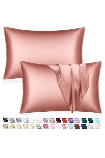 Generic Sanoor Mulberry Satin Silk Pillowcase for Hair and Skin - Soft Breath...