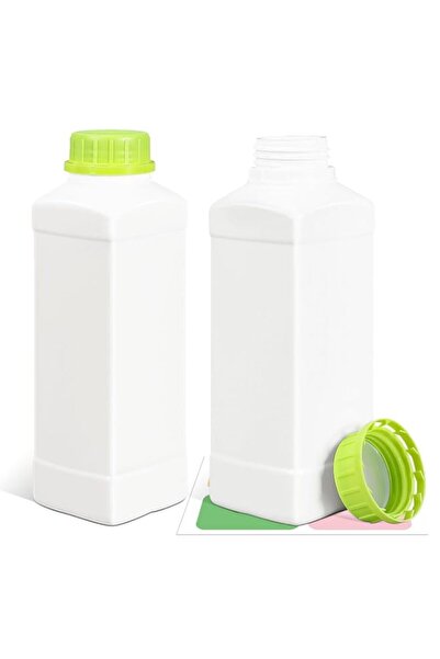 Generic 2Pcs Plastic Bottles with Caps, 34oz Plastic Sample Bottle, Wide Mout...