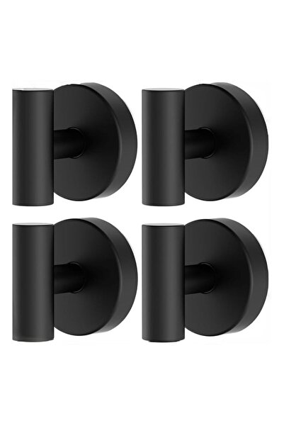 Generic 4 Pack Black Suction Cup Hooks Waterproof Rustproof Removable Shower ...