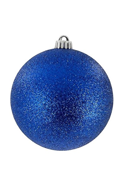 Generic 15cm Glitter Blue Christmas Bauble – Large Sparkling Shatterproof Orn...