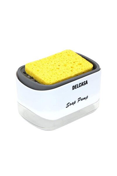 Generic Delcasa DC3100 Soap Dispenser with Sponge Scrubber, 385 ml Capacity, ...