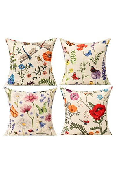 Generic Throw Pillow Covers, Set of 4 Spring Summer Pillow Covers Pillow Cove...