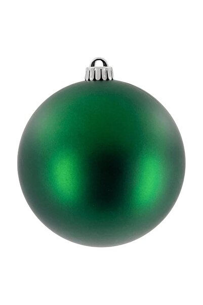 Generic Brand 15cm Matt Green Christmas Bauble – Large Shatterproof Holiday O...