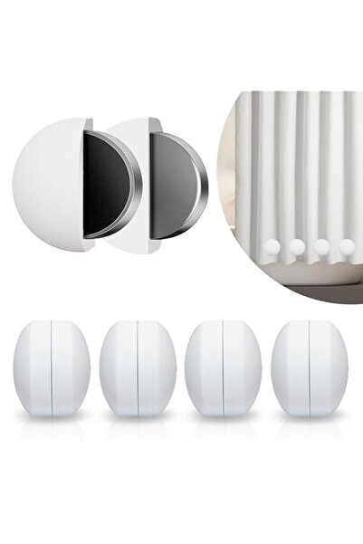 Generic 4 PCs Heavy Duty Magnetic Shower Curtain Weights, Silicone Wrapped, M...