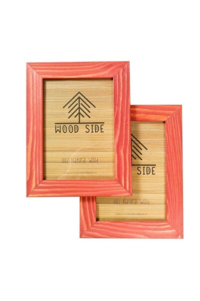 Generic Brand WOOD SIDE ORBIS Rustic en Picture Frame 5x7 Inch - Set of 2-100...