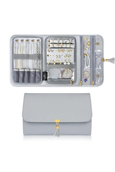 Generic Brand Travel Jewelry Storage Roll Bag Portable Jewelry Necklace Stora...