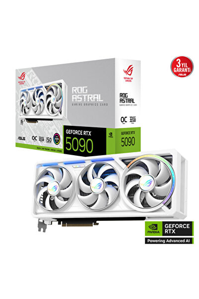 ASUS ROG-ASTRAL-RTX5090-O32G-WHITE, 32Gb, 512Bit, GDDR7, 2xHDMI, 3xDP GAMING ...