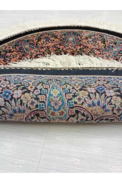 MEVLANA BAZAAR مفرش طاولة بنقشة زهور - حرير / 50 × 50 سم