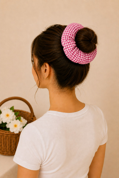 Hophera Pötikare Large Size Scrunchie Bagel Hair Clip Strong Elastic Bun Hair Clip