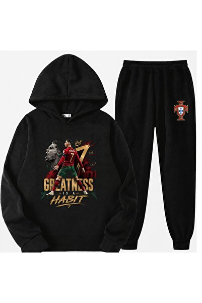 SVART WEAR Set trening pentru copii cu imprimeu Cristiano Ronaldo, 100% bumbac