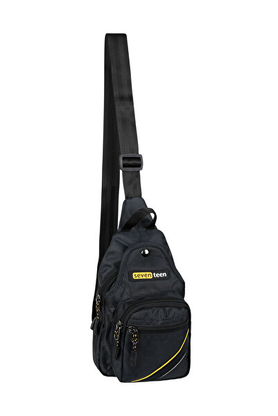 SEVENTEEN 4955 Waterproof Black Multi-Compartment Crossbody Chest and Shoulde...