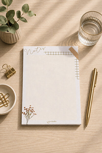 Aysutudio Notes-Çiçek Temalı A5-Notepad-Not Defteri-Bloknot