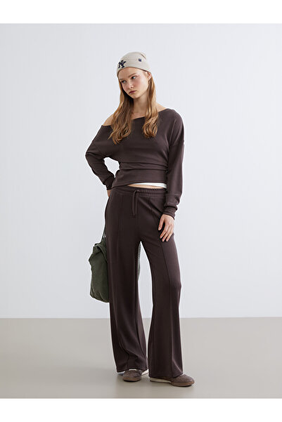 LC Waikiki Vizyon New Season Elastic Waist Wide Leg Women's Sweatpants