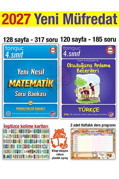 Tonguç Yayınları 4. Sınıf 2027 Yeni Nesil Matematik Soru Bankası Türkçe Okudu...